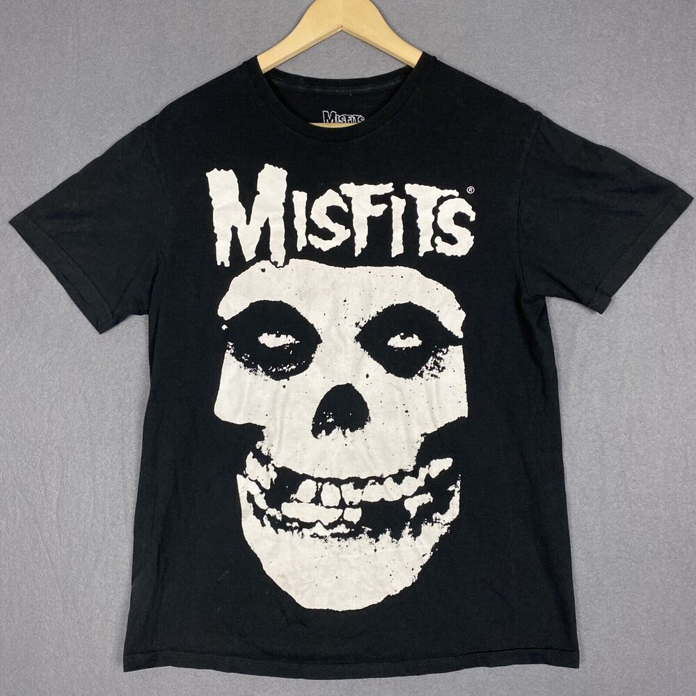 MISFITS Concert Tshirt Men M Black Classic Skull Band Logo Horror Punk Music